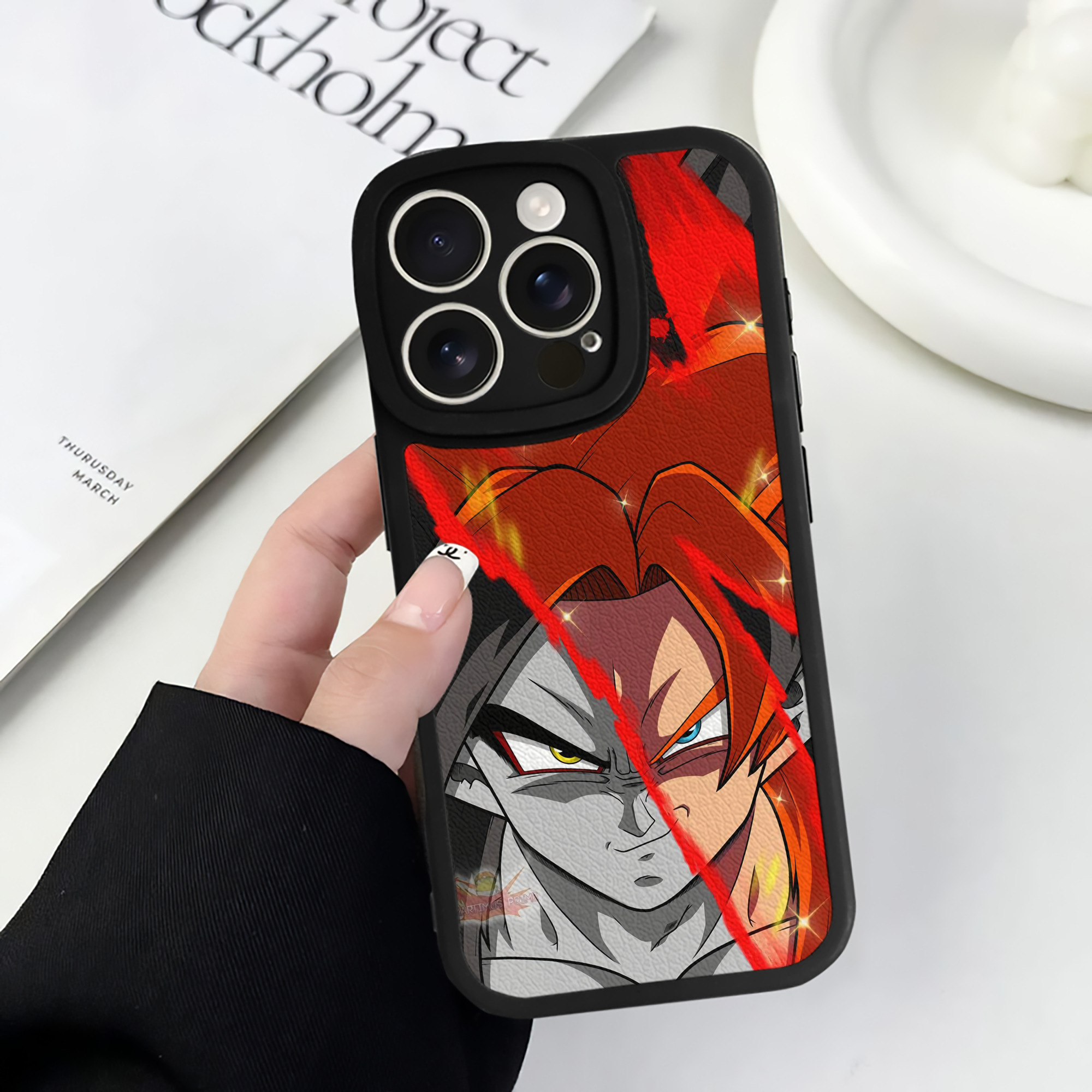 （画像用） ドラゴンボール DRAGON BALL 【iPhone 16シリーズ対応】シリコンスマホケース（レザー調） 材質：シリコン